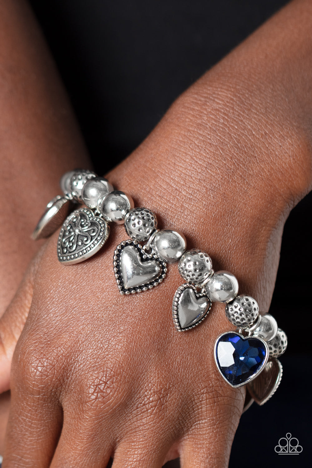 Charming Crush - Blue Heart Bracelet - Princess Glam Shop