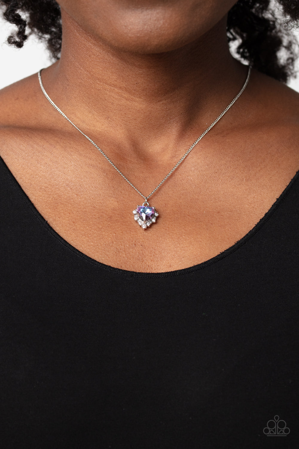 Be Still My Heart - Purple Necklace Set