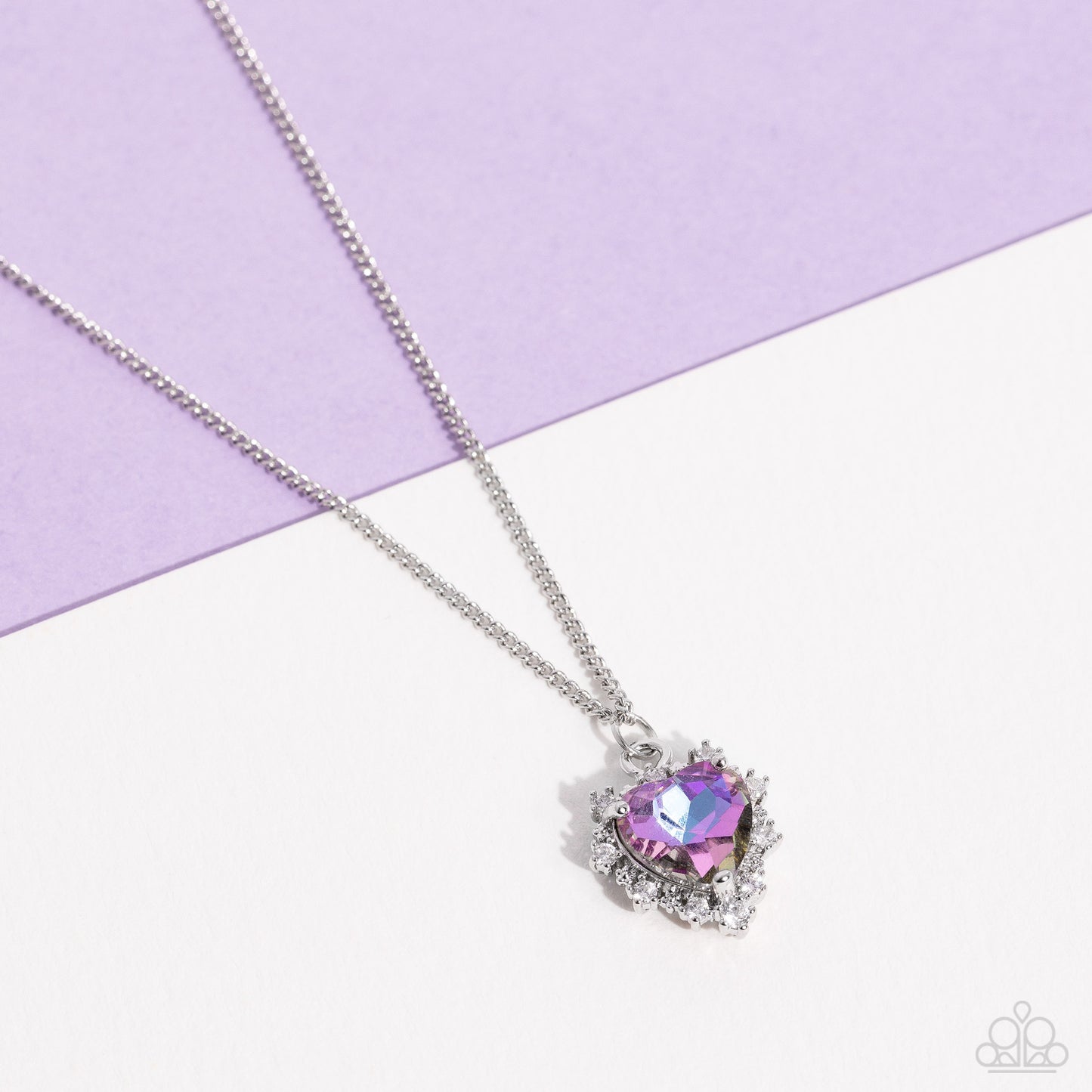 Be Still My Heart - Purple Necklace Set