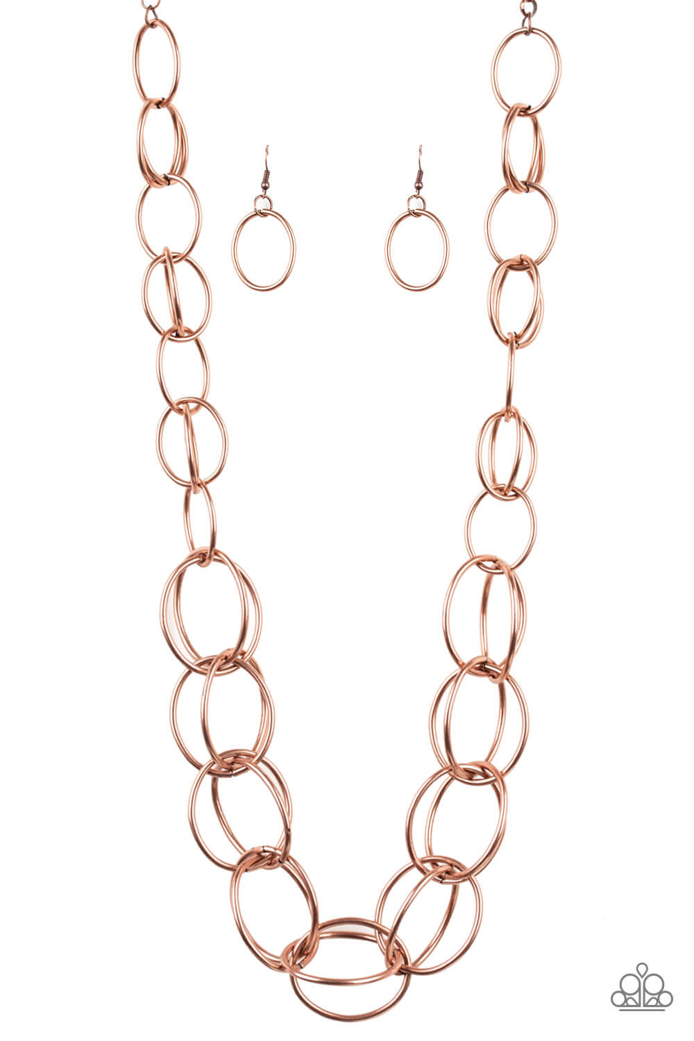 Elegantly Ensnared - Copper Necklace Set - Princess Glam Shop