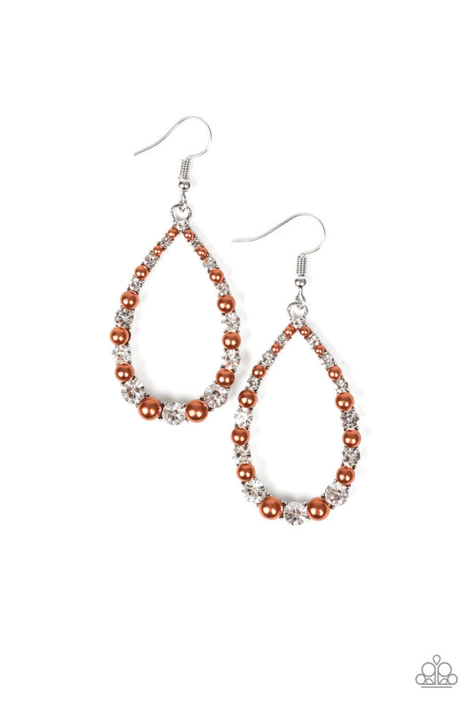 Gala Go-Getter - Brown Earrings - Princess Glam Shop