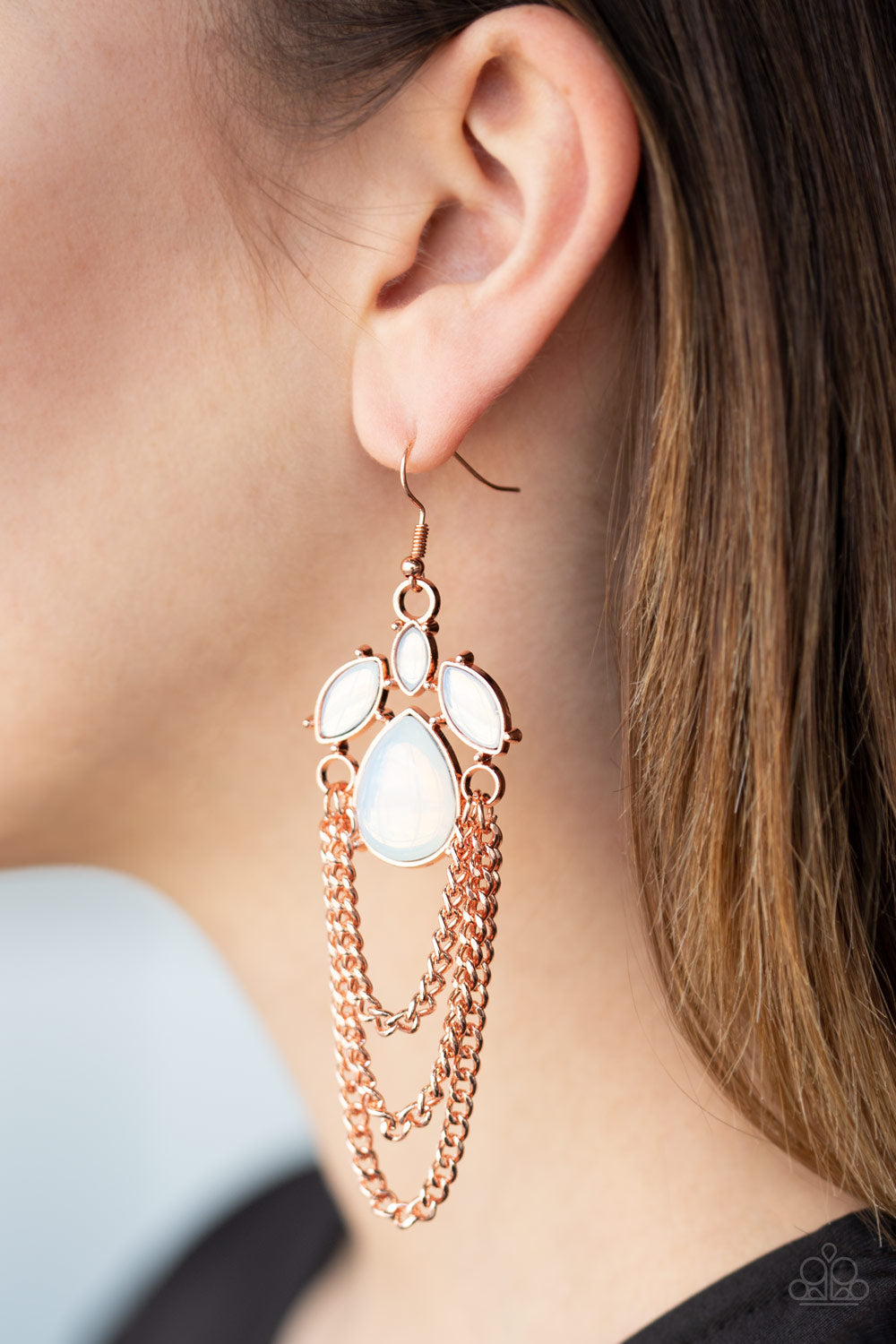 Opalescence Essence - Copper Earrings - Princess Glam Shop