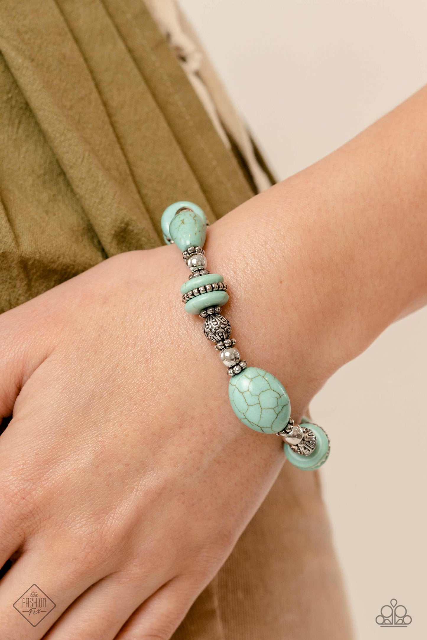 Changing Cleopatra - Blue Stone Bracelet May 2023 Fashion Fix Exclusive