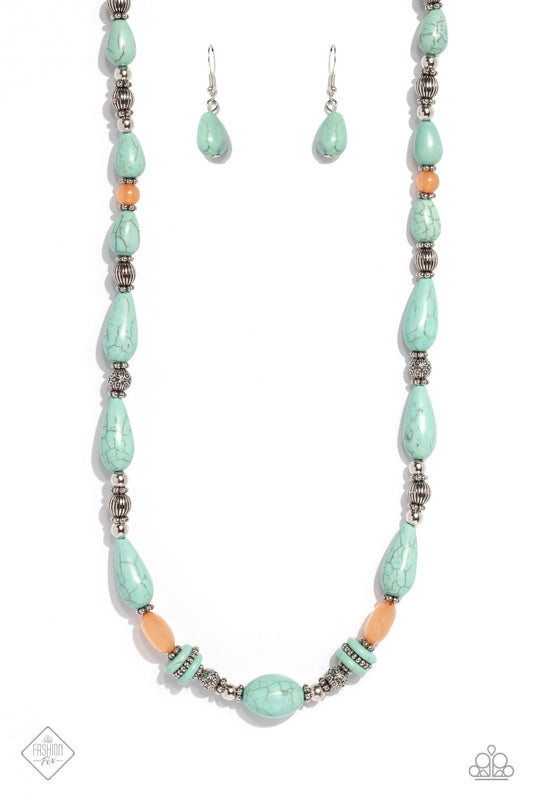 Nile River Redux - Blue Stone Necklace Set May 2023 Fashion Fix Exclusive