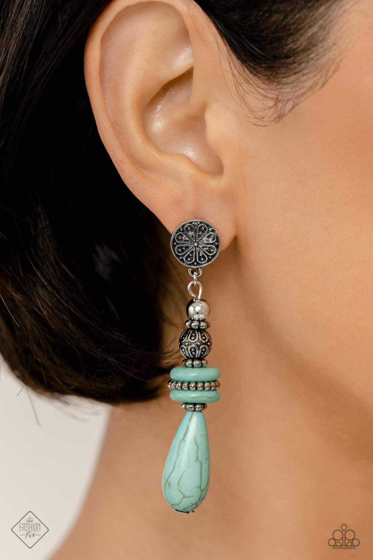 Desert Fever - Blue Stone Earrings May 2023 Fashion Fix Exclusive