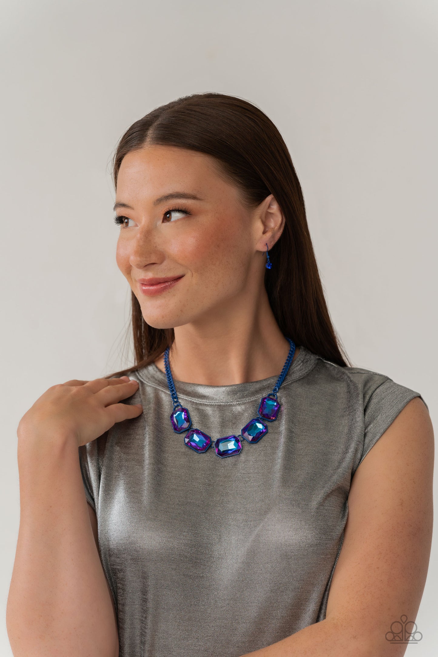 Emerald City Couture - Blue Necklace Set June 2023 Life of the Party Exclusive