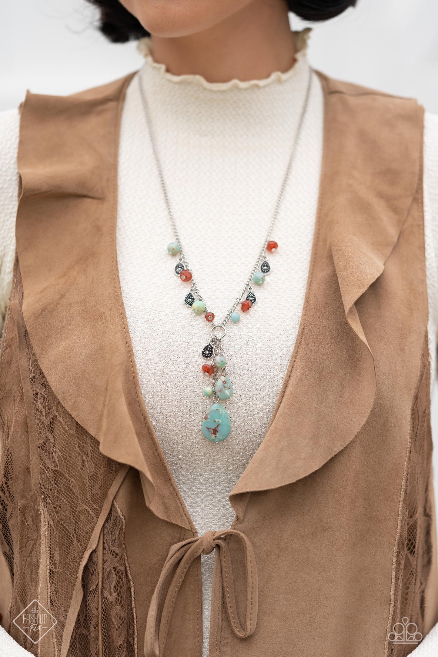 Notably Natural - Blue Necklace Set July 2023 Fashion Fix Exclusive