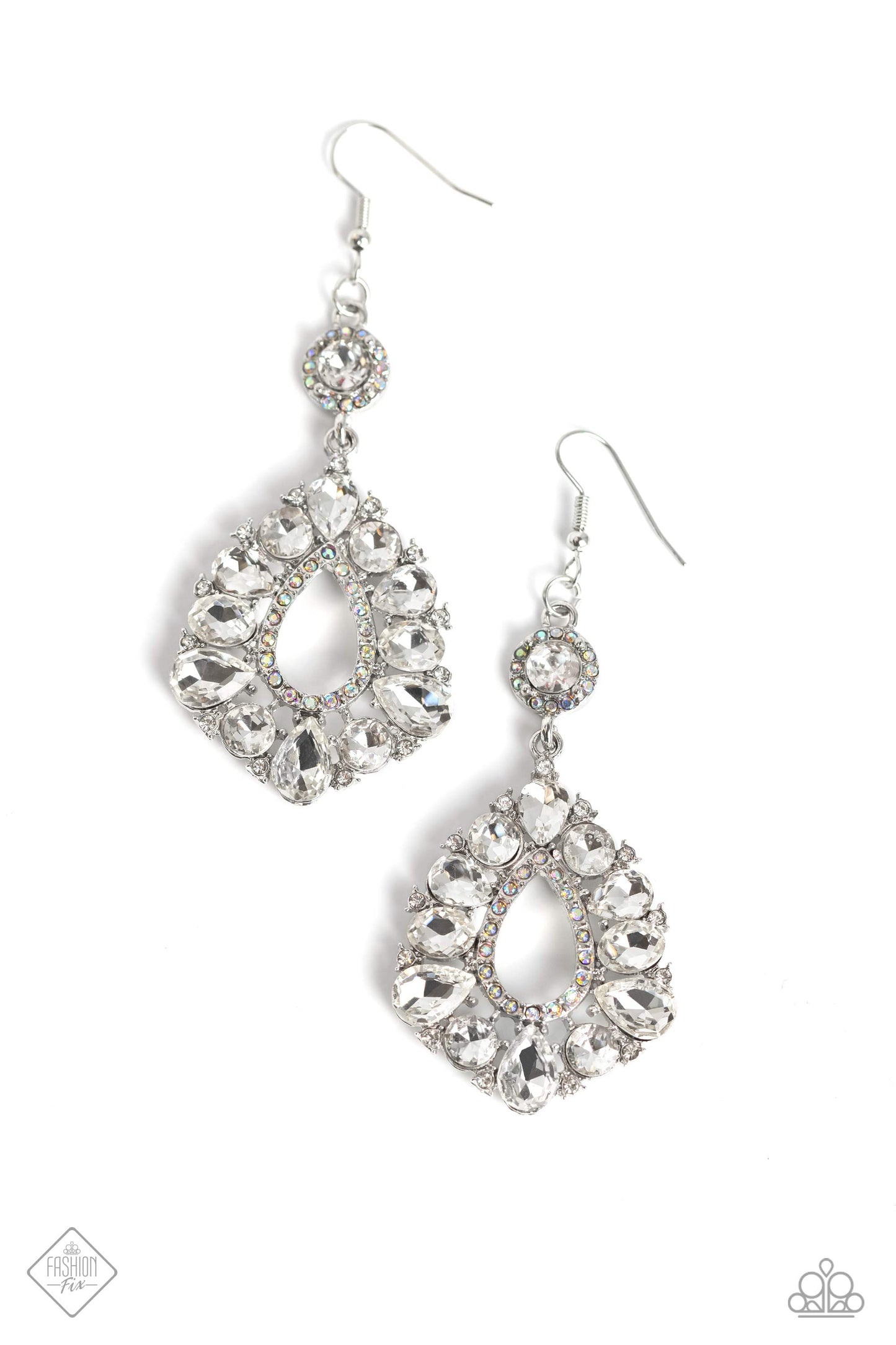 Happily Ever Exquisite - White Earrings Fashion Fix Exclusive