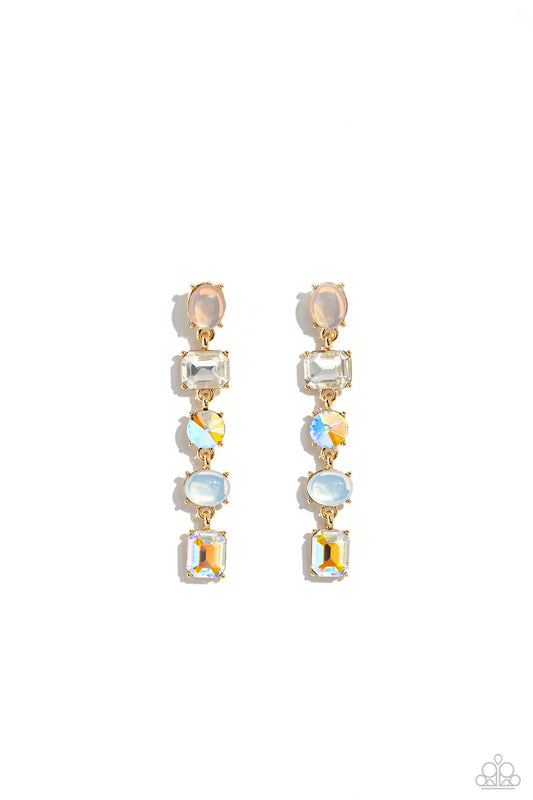 Sophisticated Stack - Gold Multi Earrings