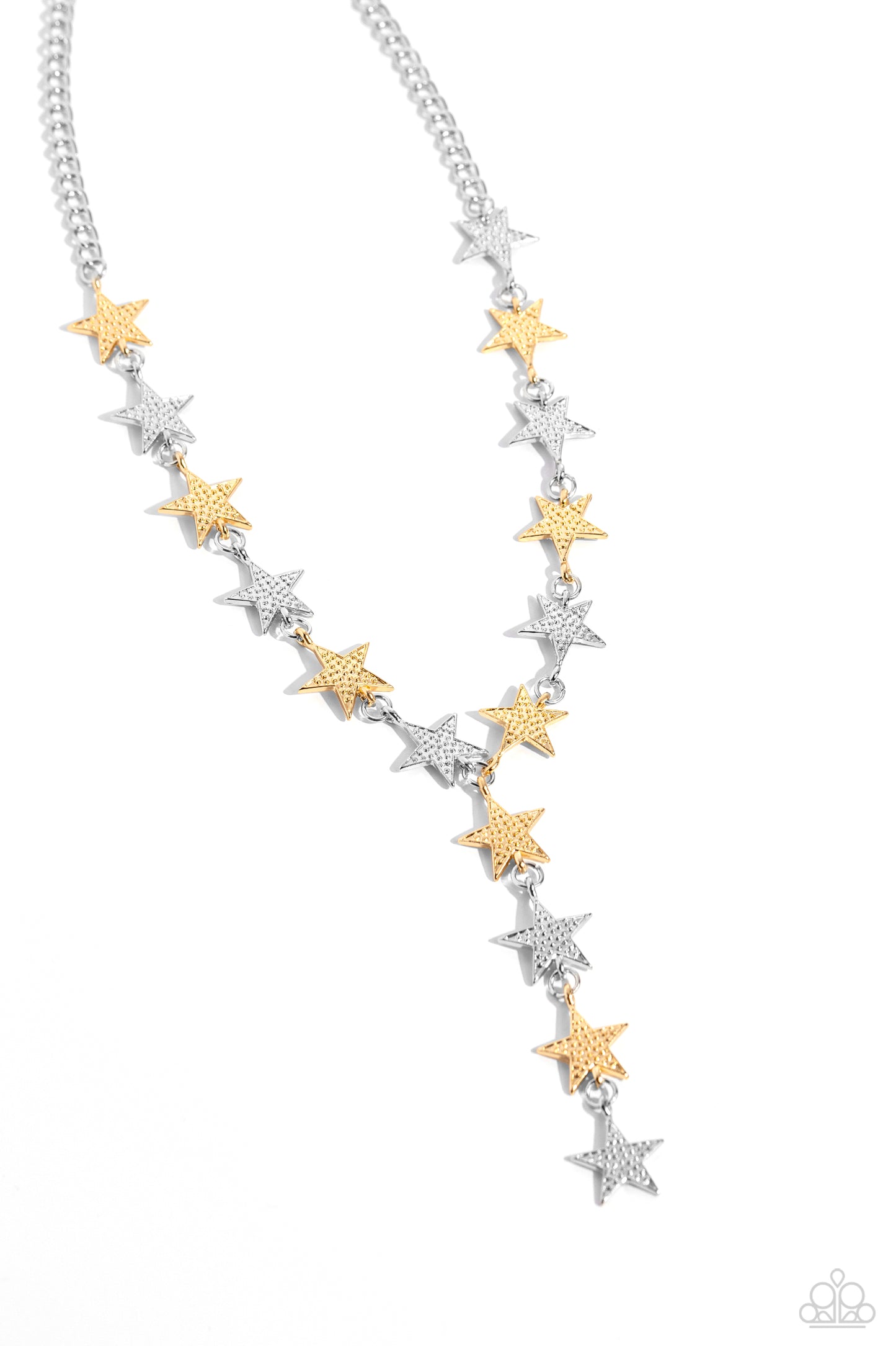 Reach for the Stars - Multi Gold & Silver Necklace Set