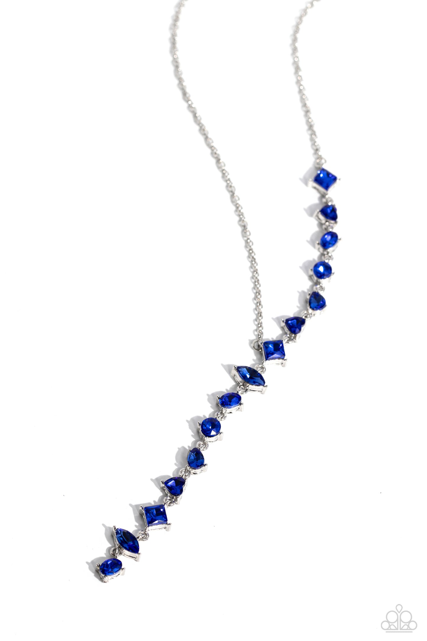 Diagonal Daydream - Blue Necklace Set