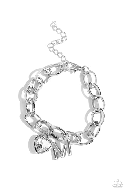 Guess Now Its INITIAL - White - M Charm Bracelet