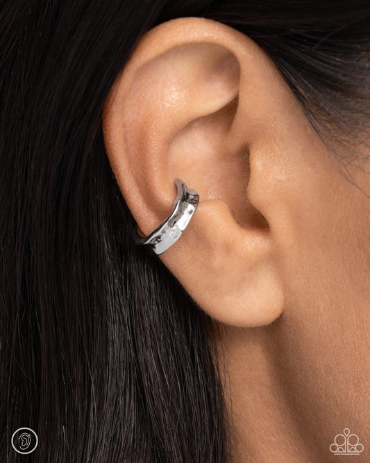 CUFF Call - Silver Ear Cuff