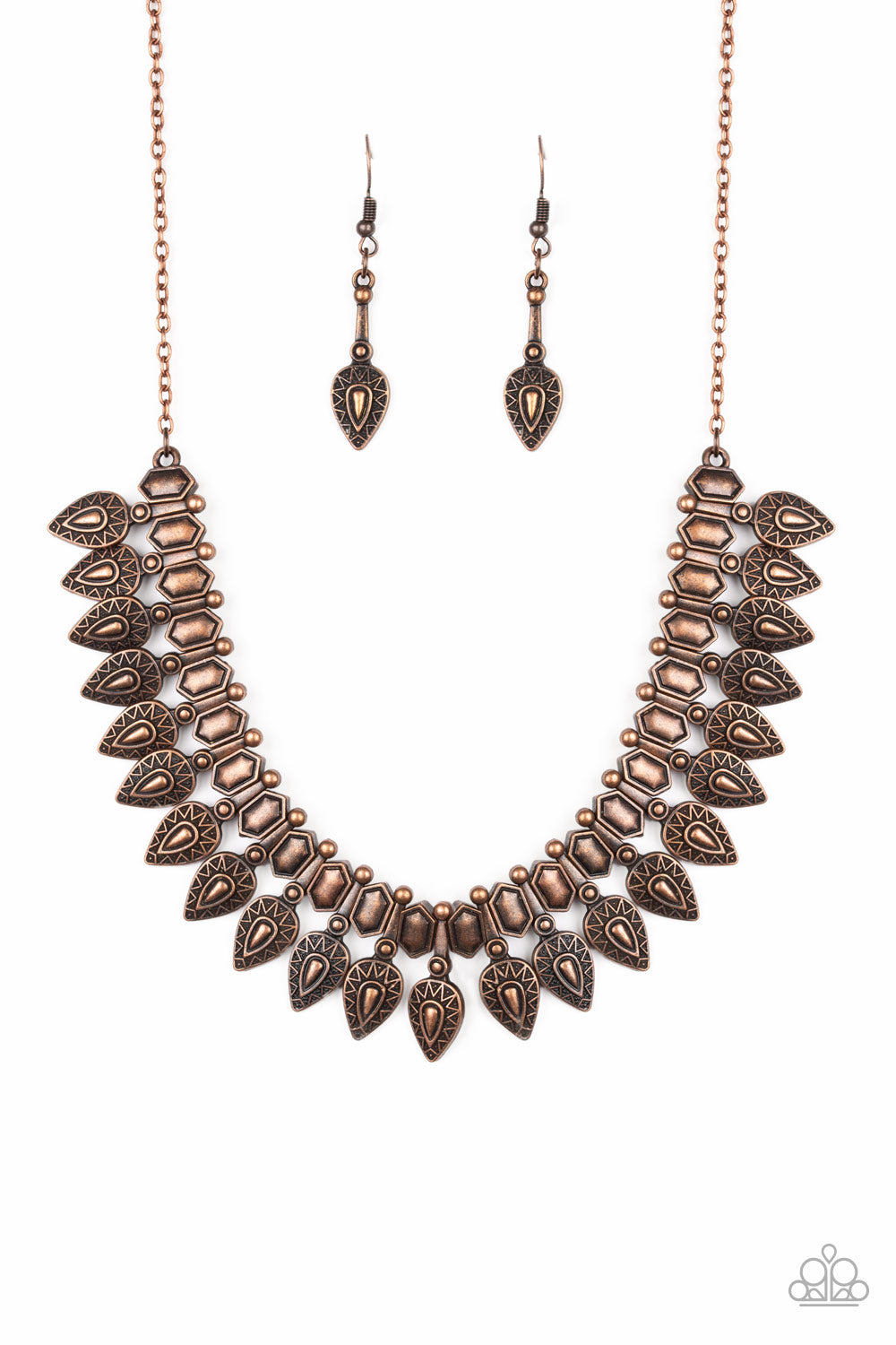 When The Hunter Becomes The Hunted - Copper Necklace Set - Princess Glam Shop