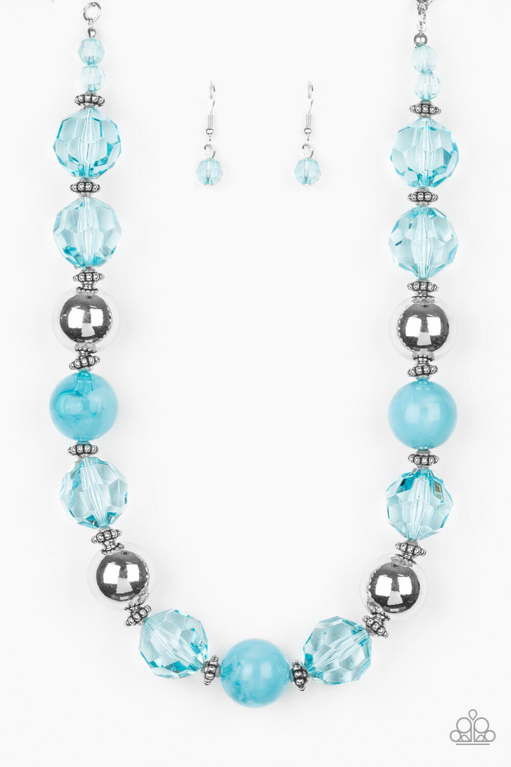 Very Voluminous - Blue Necklace Set - Princess Glam Shop