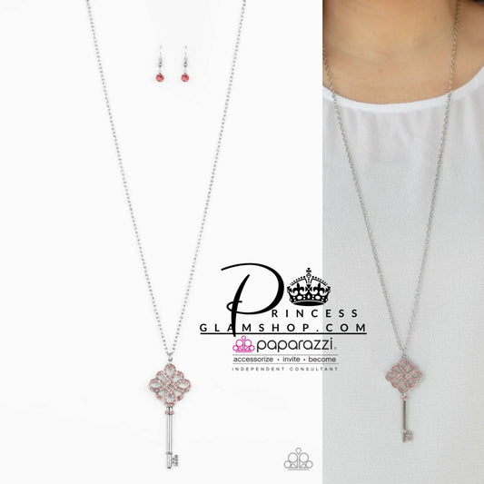 Unlocked - Pink Life Of The Party Exclusive Necklace Set - Princess Glam Shop