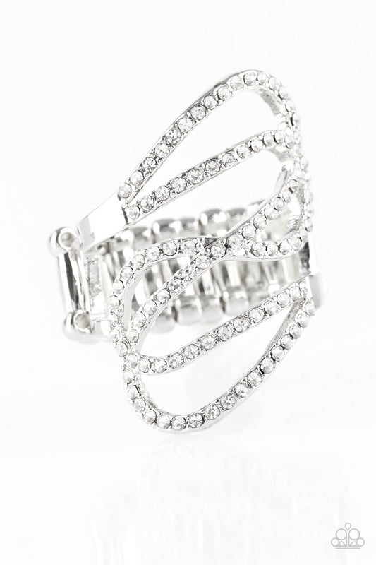 Chasing Starlight - White Ring - Princess Glam Shop