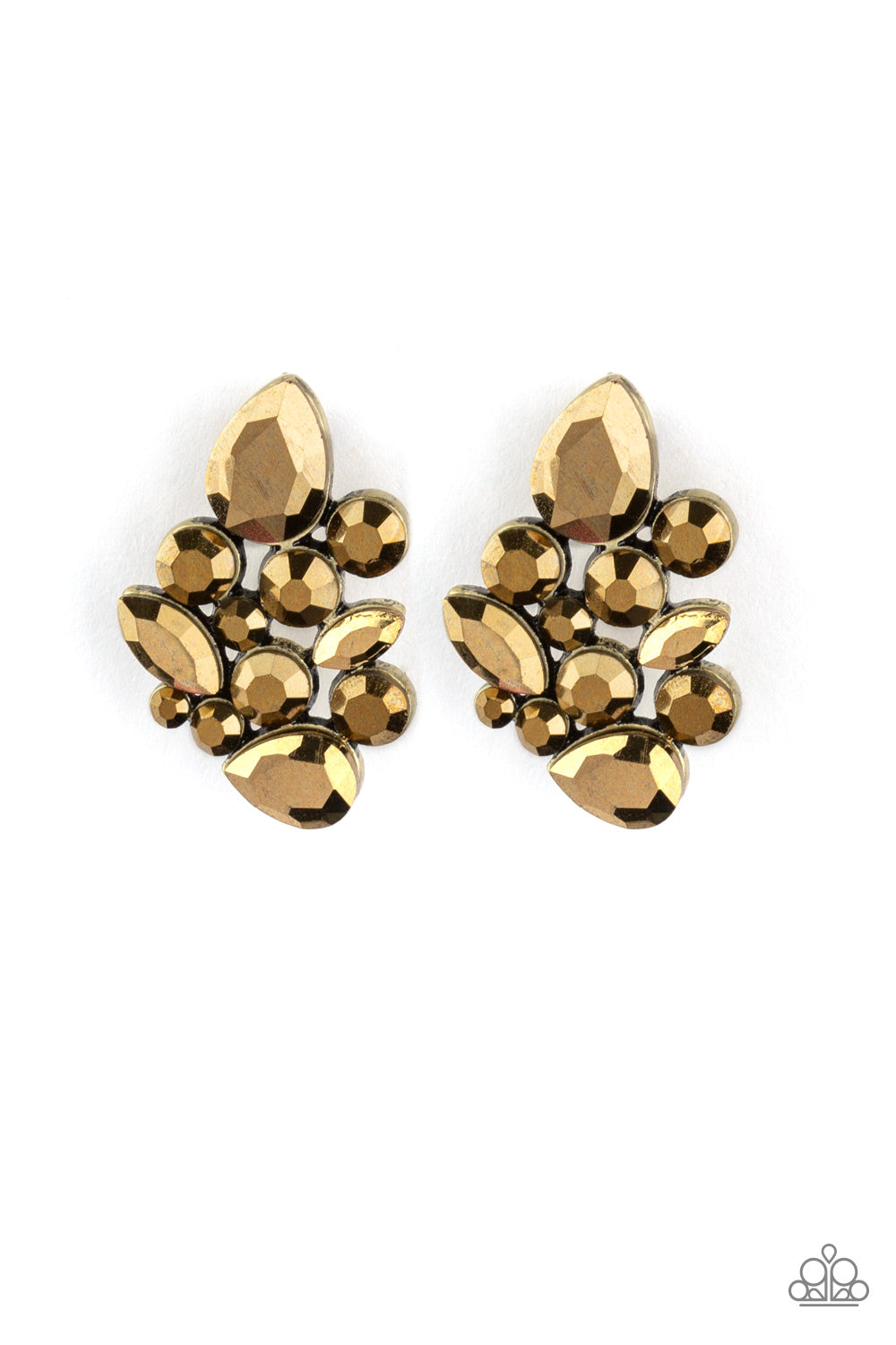 Galaxy Glimmer - Brass Earrings - Princess Glam Shop