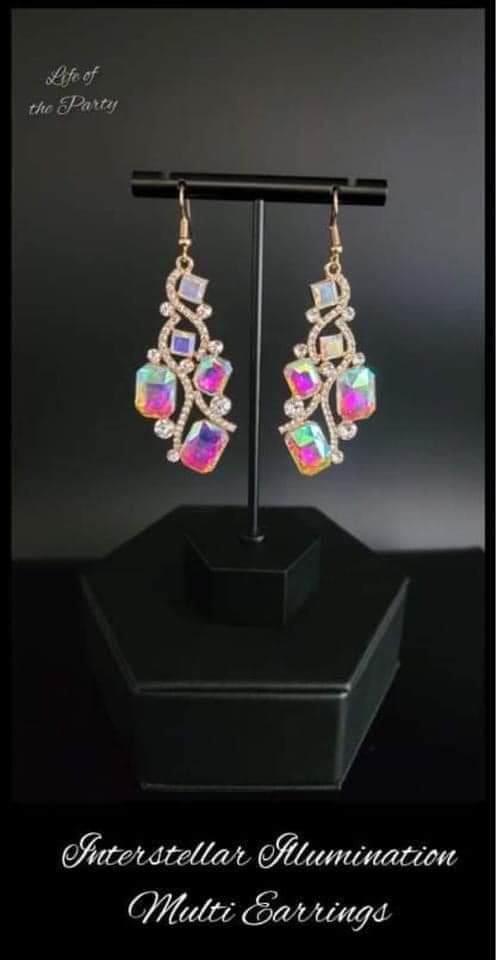 Interstellar Illumination Multi Earrings December 2021 Life of the Party Exclusive - Princess Glam Shop