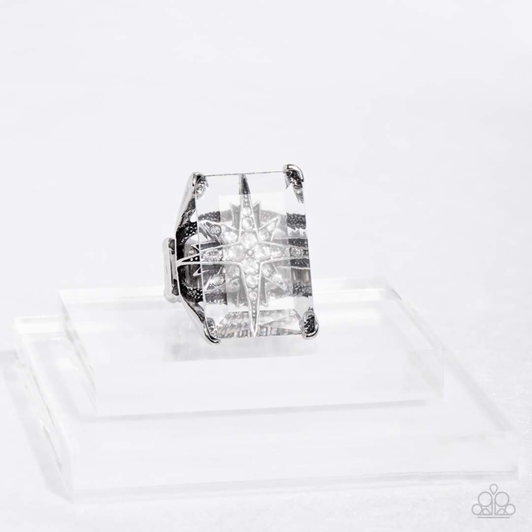 Starry Serenity Clear & White Ring July 2022 Life of the Party Exclusive - Princess Glam Shop