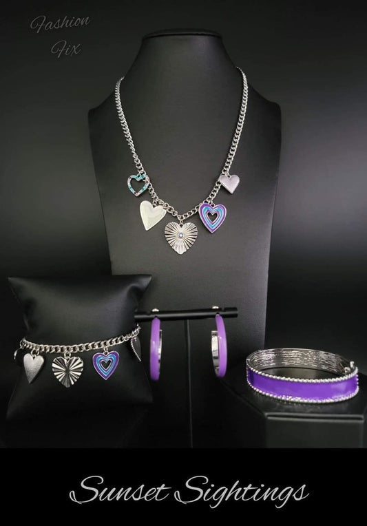 Sunset Sightings - Multi Purple & Blue Complete Trend Blend December 2022 Fashion Fix Exclusive Set - Princess Glam Shop