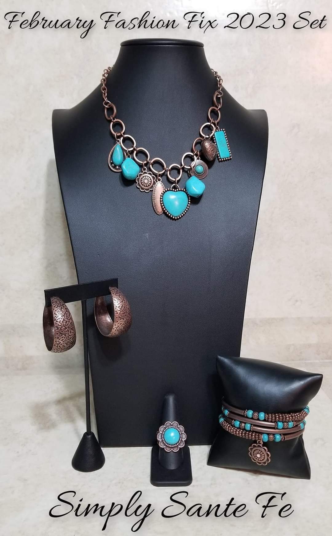 Simply Santa Fe - Blue Stone & Copper Complete Trend Blend February 2023 Fashion Fix Exclusive - Princess Glam Shop