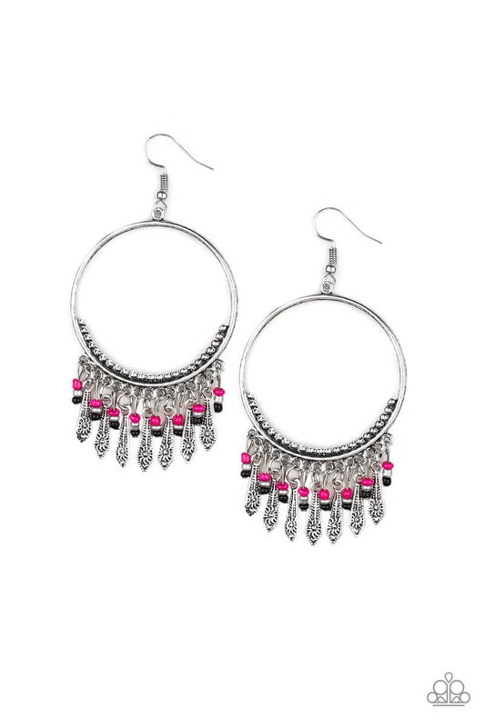 Floral Serenity - Pink Earrings - Princess Glam Shop