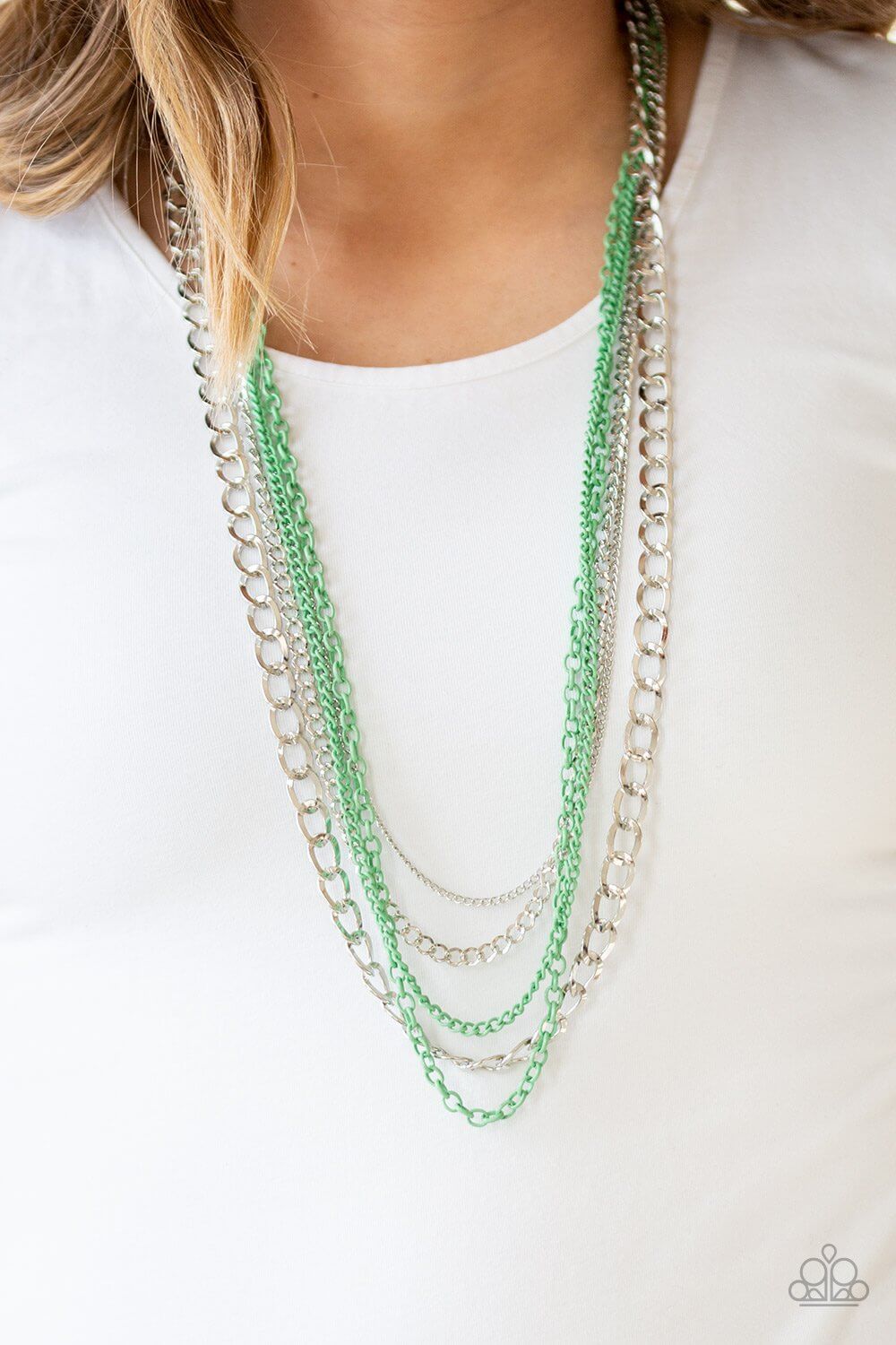 Industrial Vibrance Green Necklace - Princess Glam Shop