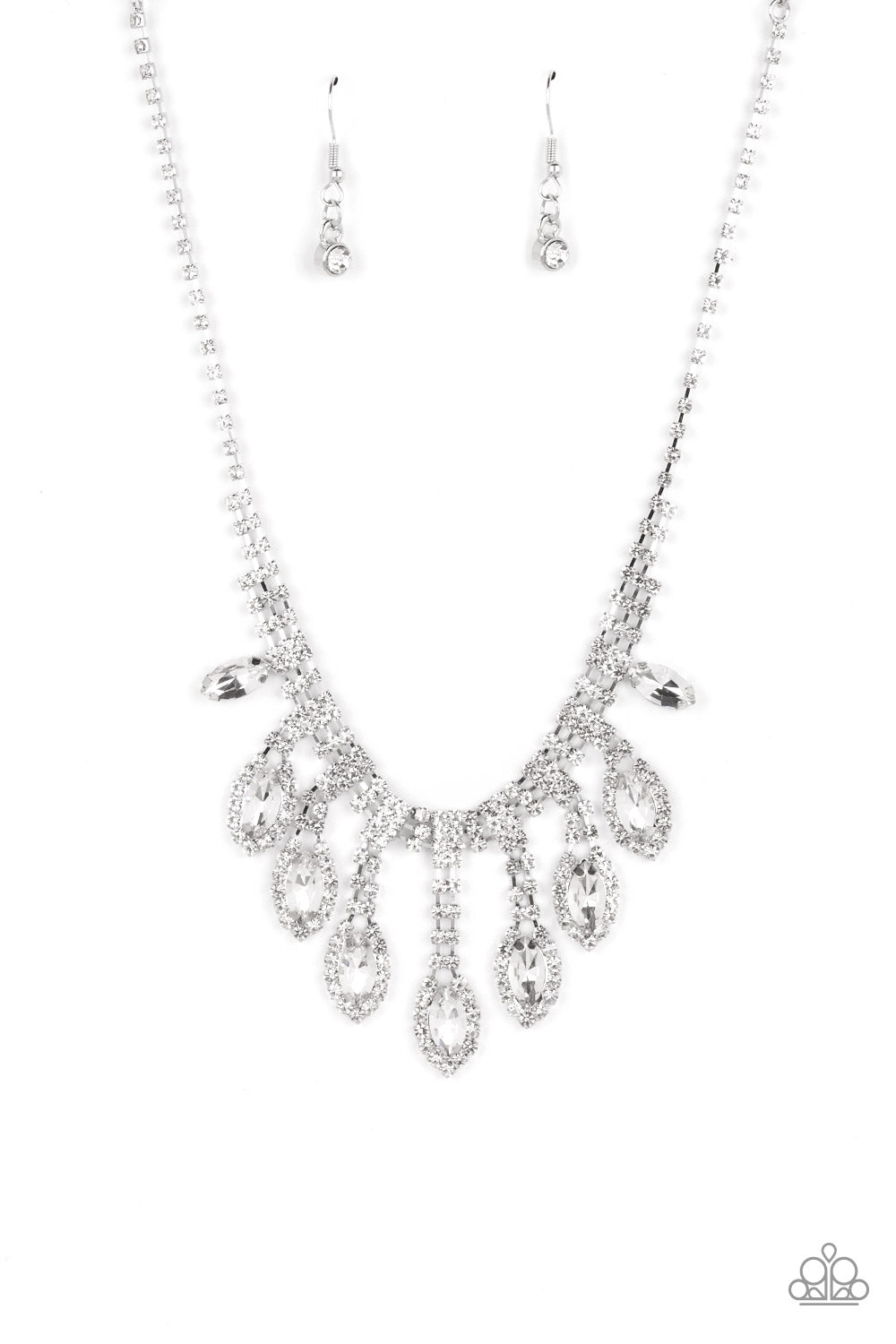 REIGNING Romance - White Necklace Set November 2022 Life of the Party Exclusive - Princess Glam Shop