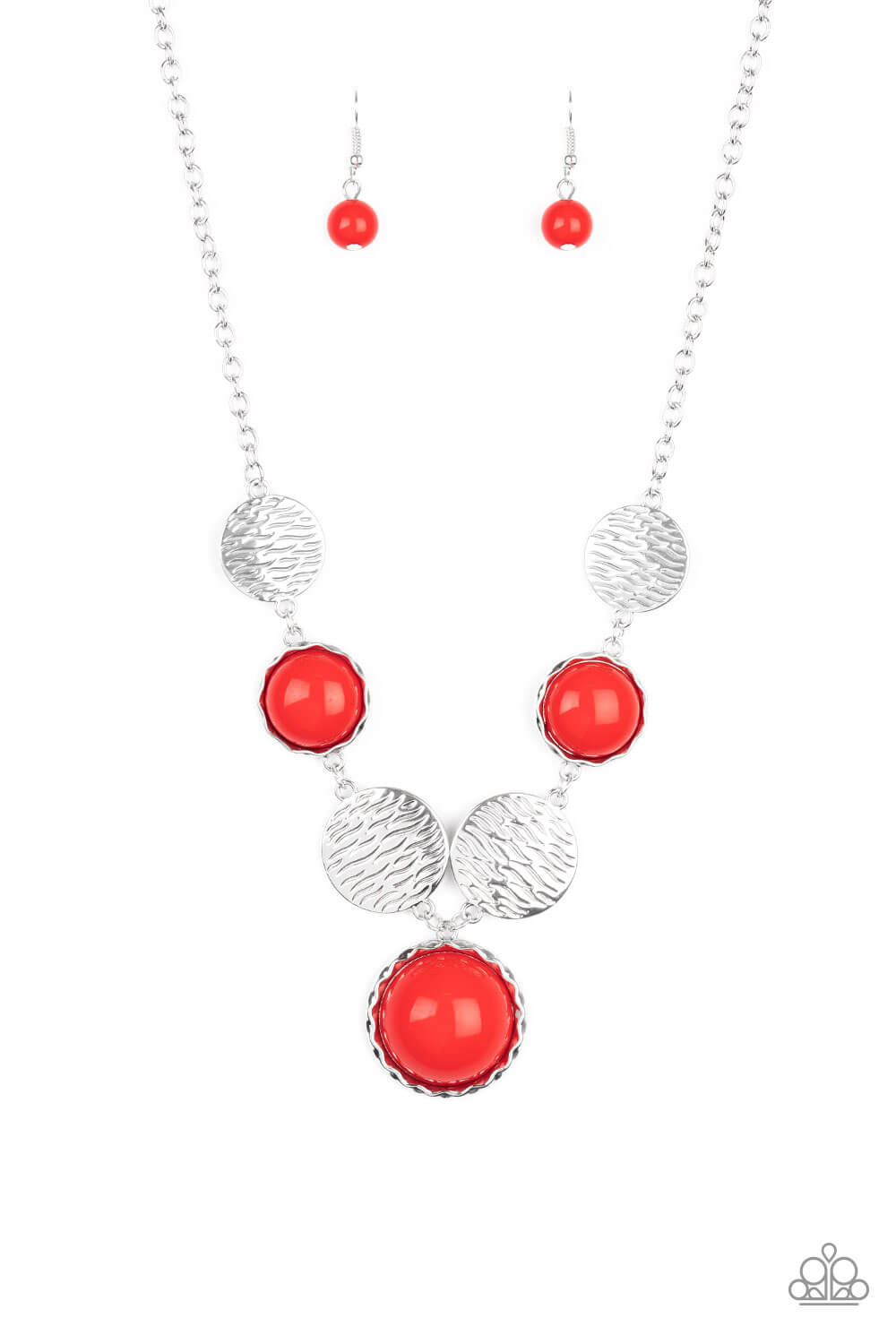 Bohemian Bombshell - Red Necklace Set & Bracelet Combo - Princess Glam Shop