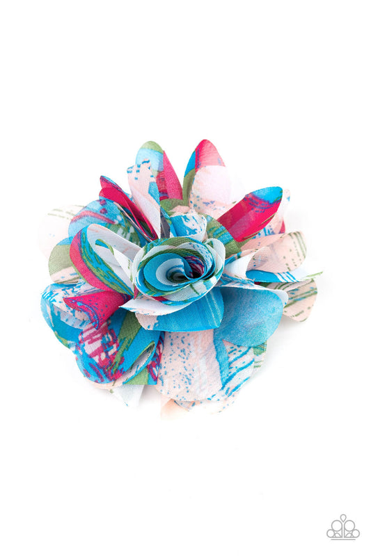 Paparazzi Rogue Rose - Green, Pink, Blue Multi Hair Clip - Princess Glam Shop