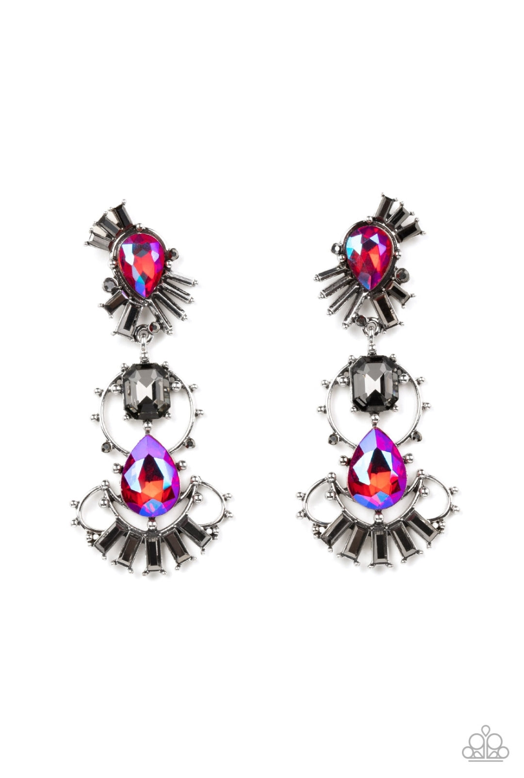 Ultra Universal Multi Pink & Black Earrings July 2022 Life of the Party Exclusives - Princess Glam Shop