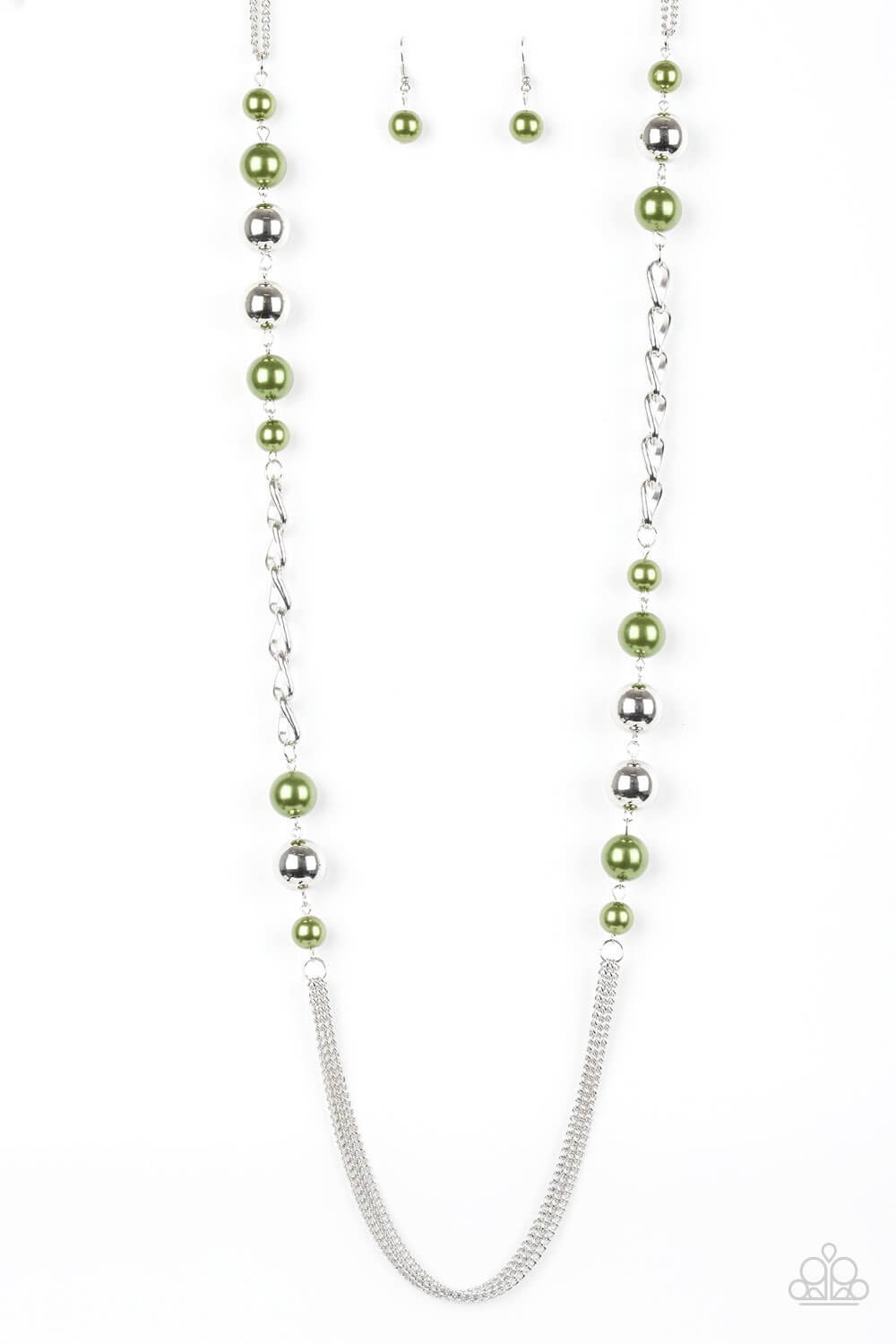 Uptown Talker - Green Necklace Set - Princess Glam Shop