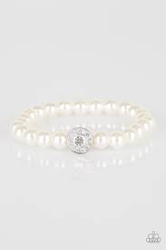 Follow My Lead - White Bracelet - Princess Glam Shop