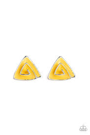 On Blast - Yellow Earrings - Princess Glam Shop