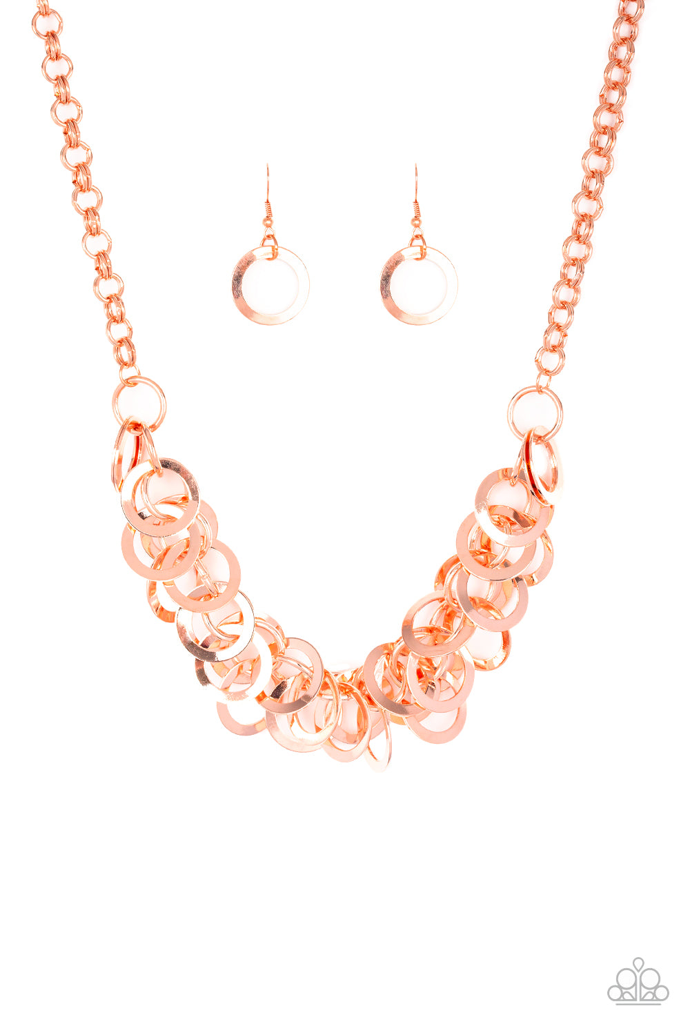 Ringing In The Bling - Copper Necklace Set - Princess Glam Shop